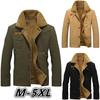 Winter Bomber Jacket Men Pilot Warm Male Fur Collar Army Tactical Jacket Coat