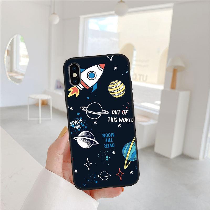 CJ12 Astronaut Space Moon Case for Samsung Galaxy M06 M15 M16 M35 M55 M56 A36 A42 A50 A50S A51 A52 A32 A33 A05 A05S A06 A16 A20