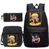 Kimetsu No Yaiba Anime School Backpacks Teenager Travel Laptop Bag Kawaii Nezuko Pencil Bag Funny Manga Shoulders Bag Tanjirou