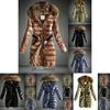 Long Ladies Womens Warm Jacket Hooded Puffer Coat Winter Casual Faux Fur