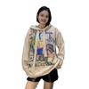 Plus Size Rhinestone Knit Sweater - Long Sleeve, Stylish Print, Casual Mink Fur Top, Women's Autumn/Winter Collection