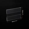MECCANIXITY Wall Mount Acrylic Sign Holder, 3.1 x 2 Inch Clear Plastic Wall Sign Holders Horizontal Acrylic Frames for Offices, Stores, Restaurants,