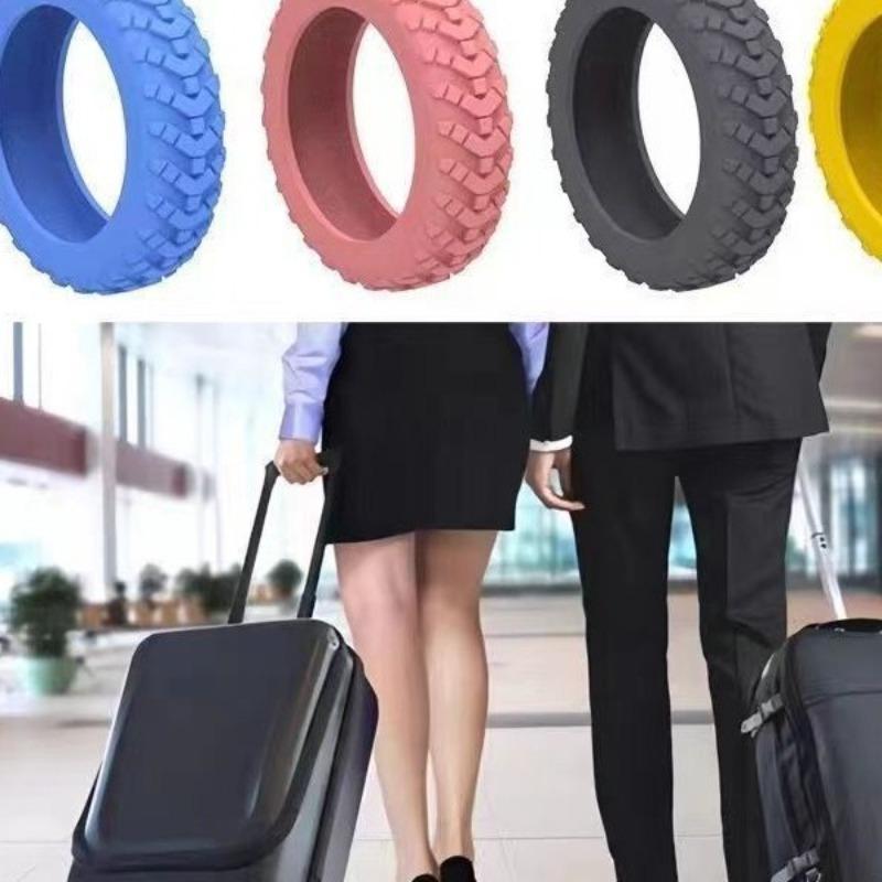 16PCS new luggage wheel protective cover, suitable for luggage and office chairs - noise reduction, shock-proof and collision-proof cover