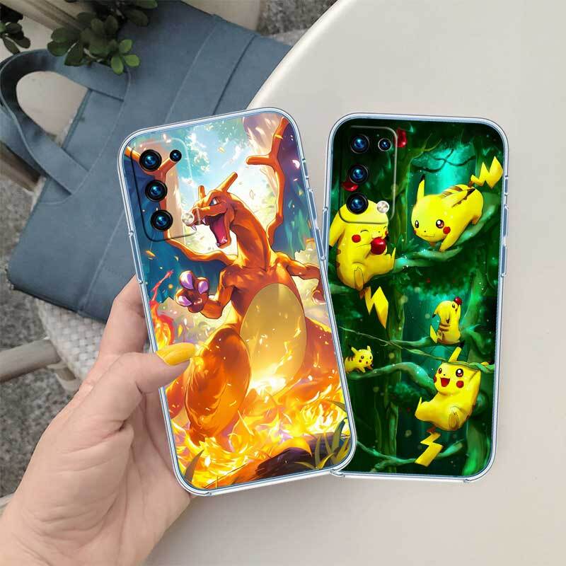 Anime Pokemon Phone Case for Motorola Edge 20 30 S30 40 50 Fusion Lite Plus Pro Ultra Neo One Action Zoom Hyper Power Macro Vision