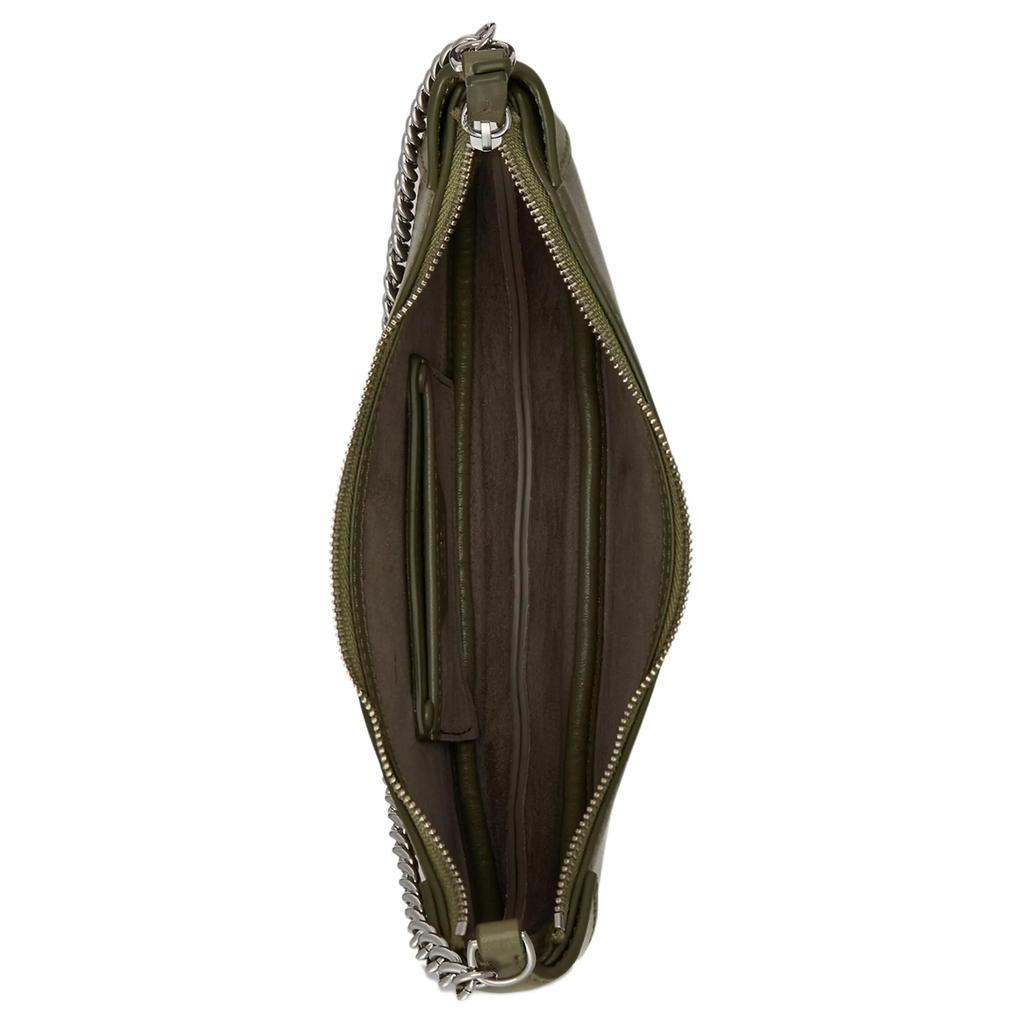 Polo Ralph Lauren Polo ID Leather Crescent Crossbody Bag Women Bags Green 428977210006
