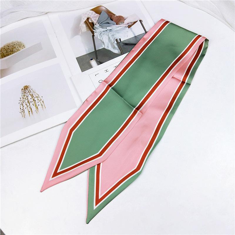 Doppelseitiger Spitzschal für Damen im Frühling und Herbst, dünnes und langes Band, Handgelenk-Taschengurt, vielseitiger dekorativer kleiner Schal