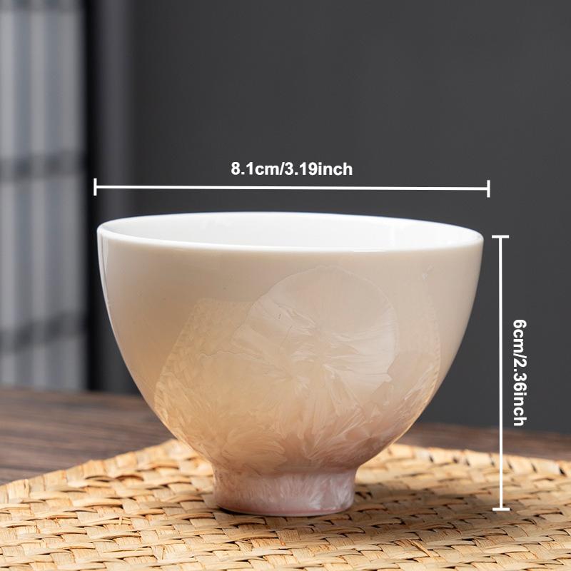 

Crystal Glaze Host Cup Handmade Single Master Cup Porcelain Ceramic Teacups Tea Retro Mug Chinese Kung Fu Teaware Drinkware Gift