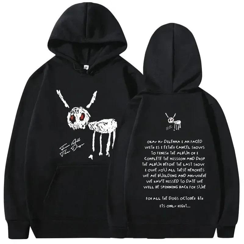 Rapper Drake Music Album Cover Graphic Hoodies Men's Fashion Hip Hop Vintage Sweatshirts AutumnWinter Fleece Warm Pullovers