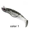Señuelo Blando 10cm15g Cabeza Jig Cola T Pesca de Agua Salada Señuelos de Pesca Marítima Señuelos de Silicona Minnow Pike Swimbait