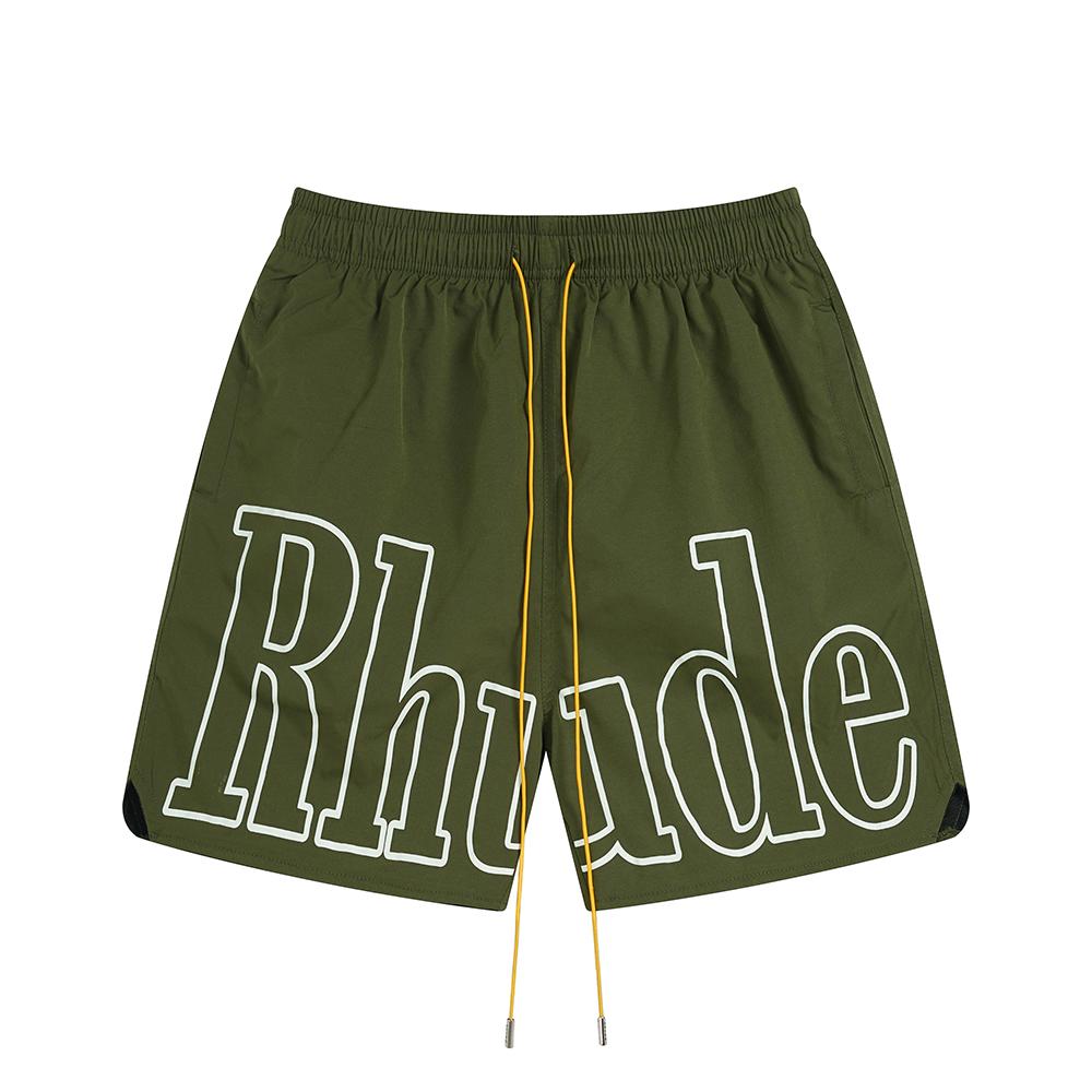 Herren Casual Shorts mit Logo-Print, Elastischer Bund mit Kordelzug, Nylonshorts, Sommer Streetwear Strand Badehose