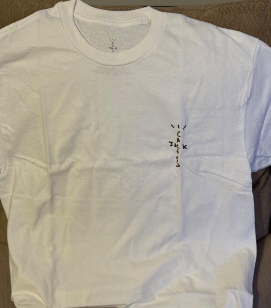 Трэвис Скотт Кактус Джек Белая футболка с принтом Топ L Унисекс Футболка M