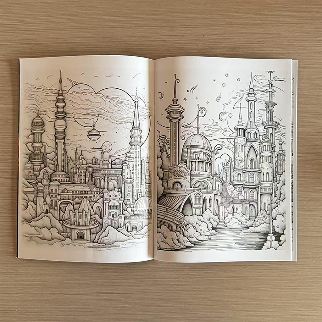 Spooky Cartoon Coloring Book For Teens, Fun And Relaxing Creative Activity Paperback