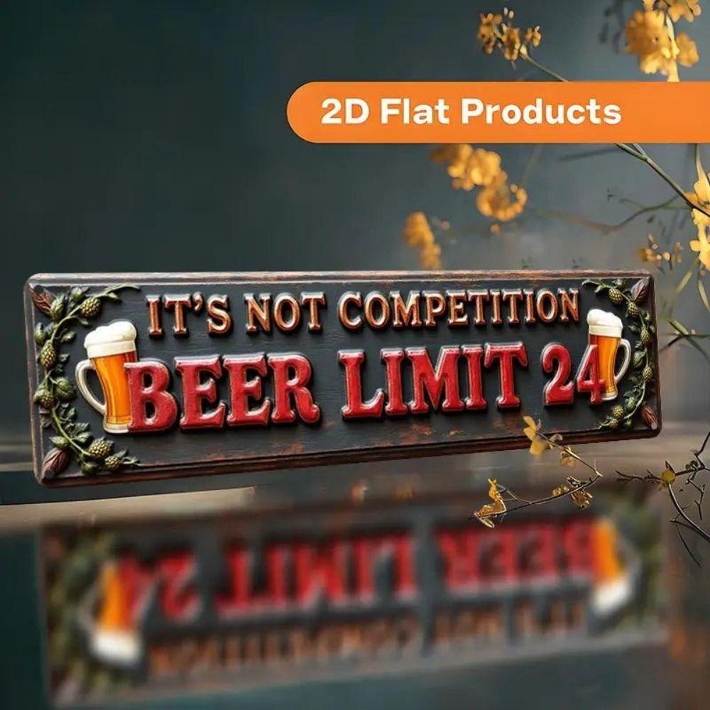 Retro Metal Wall Art for Home Office Beer Bar Decor
