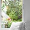 Eclectic Green Leaf Window Stickers for Waterproof Kitchen and Bathroom Glass, Presenting A Refreshing and Modern Look.