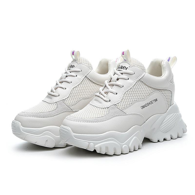 

Internal height increase autumn and winter new sports and leisure dad shoes ins tide 34 белый