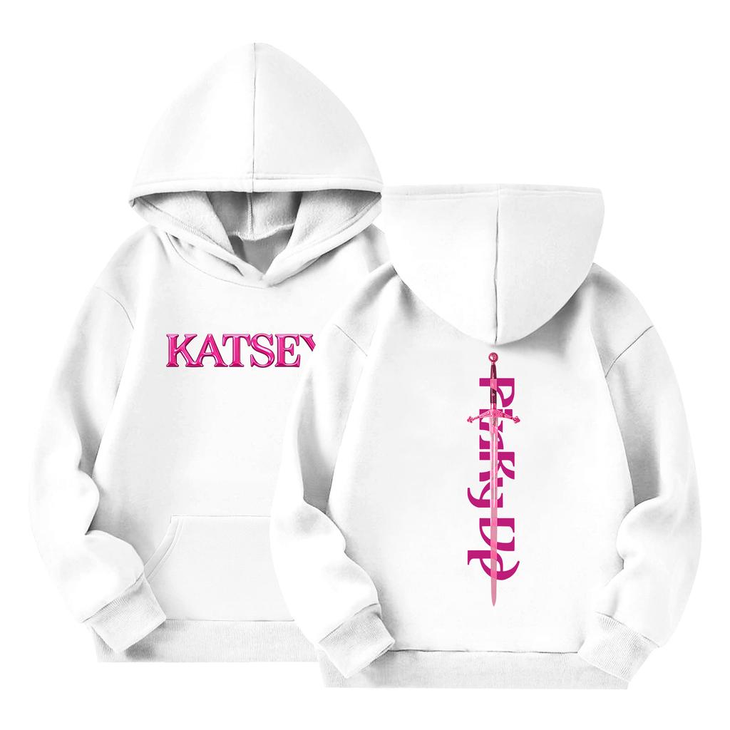 Children's Long-sleeved Loose Pullover Letter-printed Hooded Sweatshirt