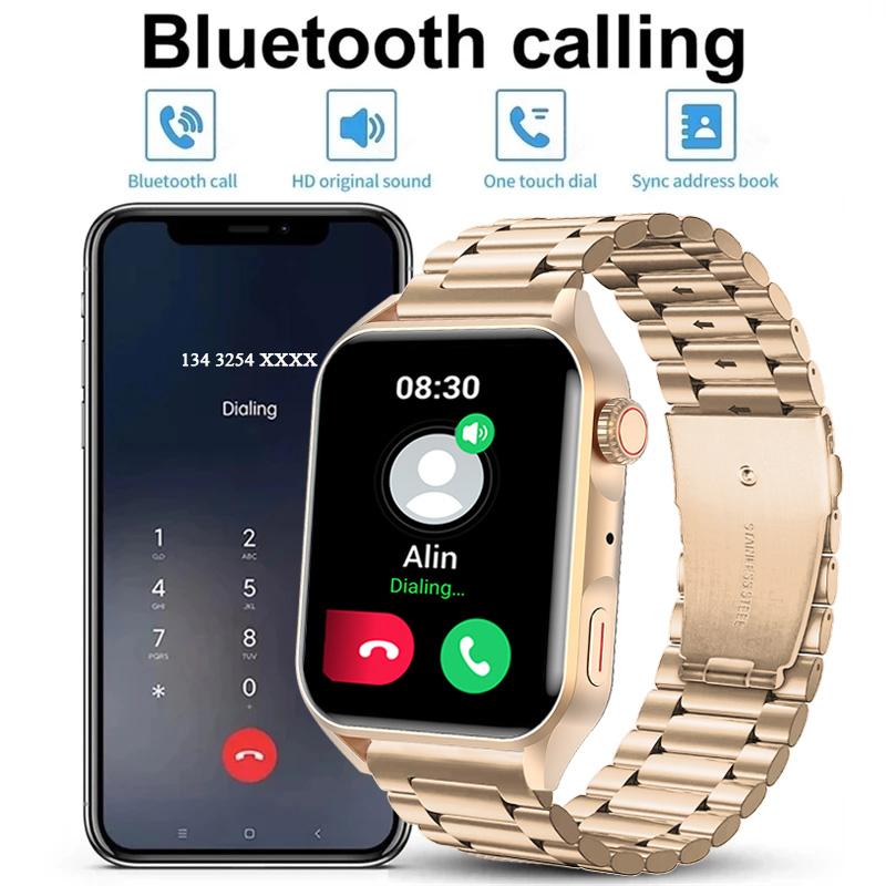 Nfc Bluetooth Call Smartwatch Women Amoled Hd Screen Always Display The Time Custom Dial Smart Watch For Men Huawei Xiaomi