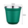 Camping Coffee Mug Water Cup Portable 80ml Capacity Stackable Pint Metal Drinking Glasses for