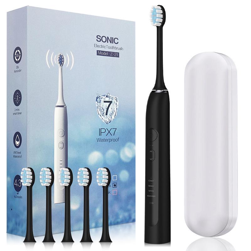 „Intelligente elektrische Schallzahnbürste für Paare – länderübergreifendes Laden, weiche Borsten, automatische Reinigung.“