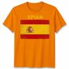 Spain Spanish Day Unisex T Shirts Grunge Flag Country Gift Football Novelty