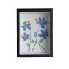 Sea Glass Flower And Bird Photo Frame, Home Desktop Decoration, Sea Glass Art Photo Frame Painting