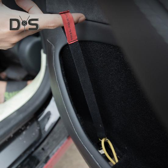 1 Pair Car Door Emergency Handle Extended Door Release Ropes Easy to Install Car Door Opener Rope Nylon Release Lanyard for Tesla Model Y