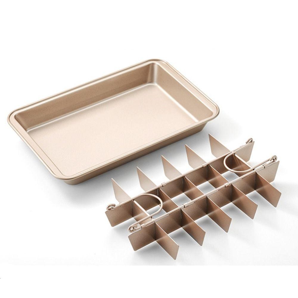 Bakgereedschap Antiaanbak Brownie Pan Verdikt Herbruikbaar Brownie Bakplaat Creatieve Cakevorm Vierkant Brood