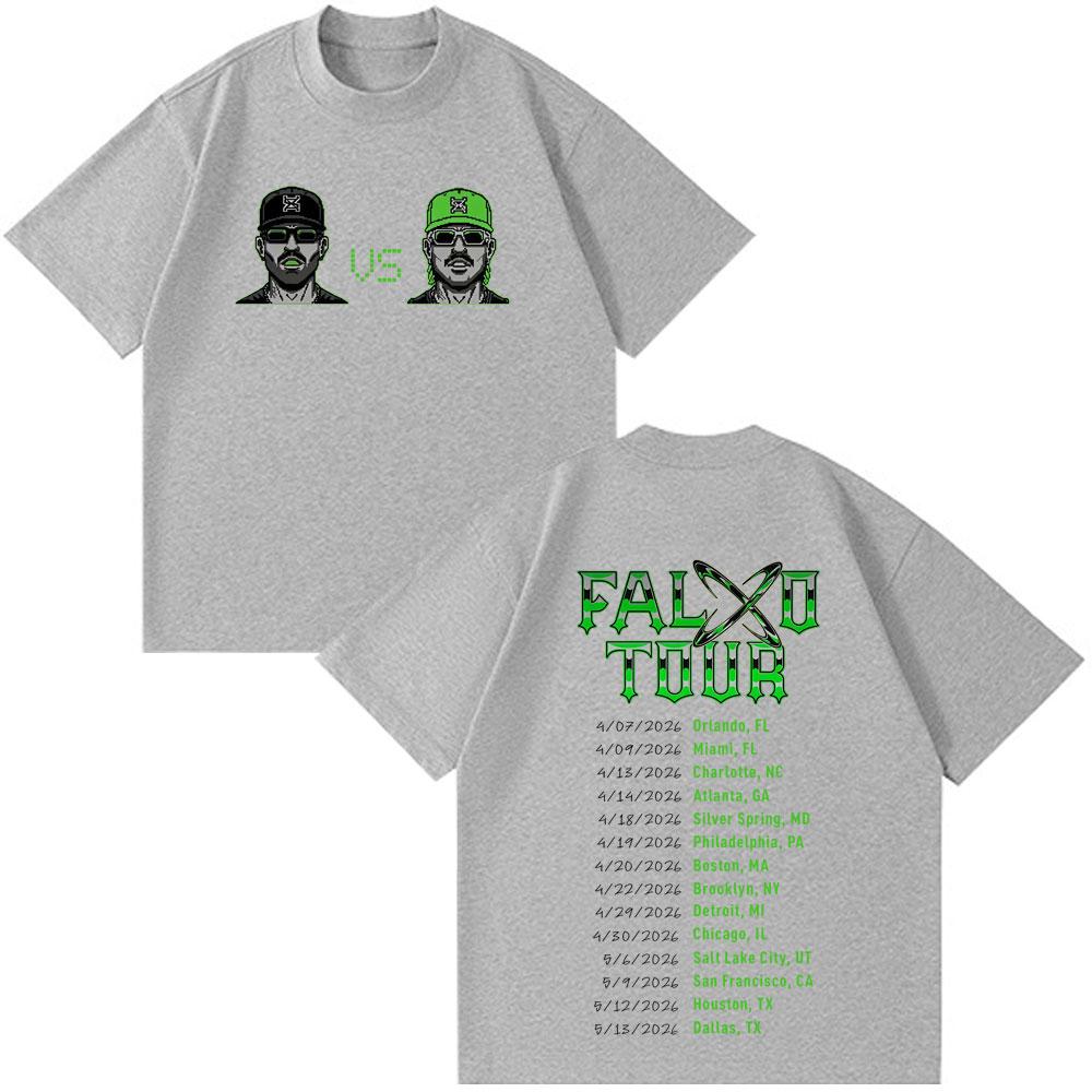 Rapper Feid Ferxxo Tour 2026 Graphic Tshirts Unisex Unisex Fashion Loose T Shirt Shortsleeved Hiphop Cotton Casual Tshirts Tops