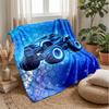 Futuristic Monster Truck Theme Blanket Lightweight Warm Flannel Blanket Decorative Throw Blanket for Home Decoration