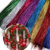 Lasers Ribbon for Christmas Tree Accent Party Decoration Metallic Finish Tinsel for Birthdays Weddings Anniversaries