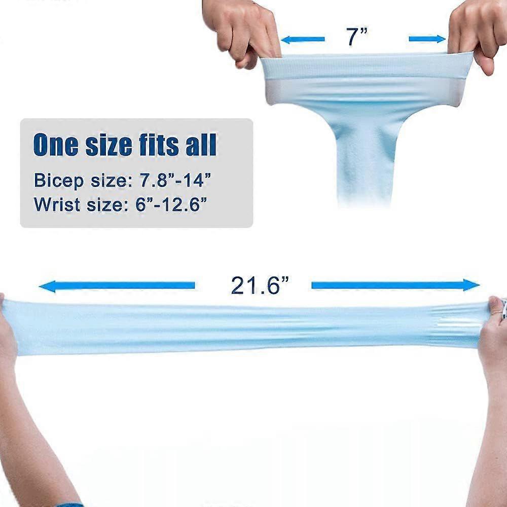 3/6 paia di maniche a braccio fresche con protezione UV per donne e uomini, maniche a braccio UPF 50 6 paia nero + grigio + bianco + beige + blu + rosa