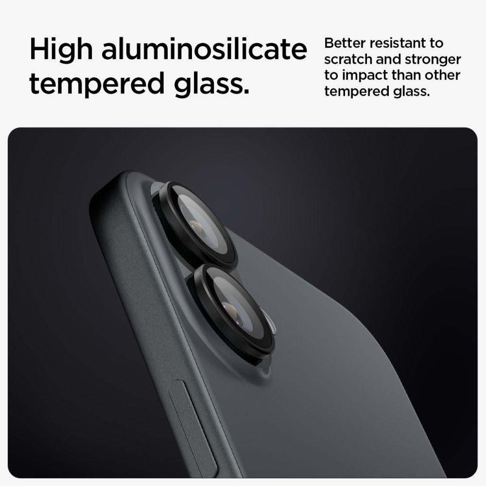 Spigen Glass tR EZ Fit Optik Pro Camera Protector for iPhone 16 Plus