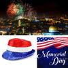 Patriotic Hat Novelty Interesting Comfortable To Wear Reusable Ornamental Dress Up Portable Uncle Sam Top Hat Party Accessory Parade Accessory
