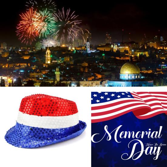 Patriotic Hat Novelty Interesting Comfortable To Wear Reusable Ornamental Dress Up Portable Uncle Sam Top Hat Party Accessory Parade Accessory