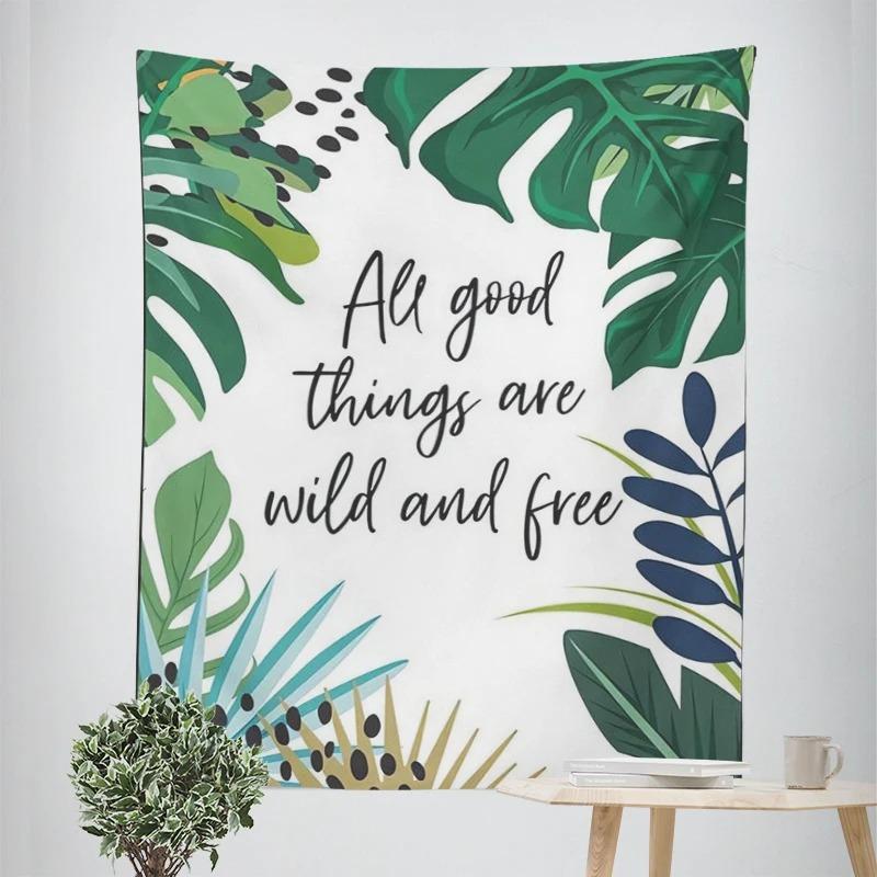 Dekorativer Wandteppich mit tropischem Regenwaldtier Heimwanddeko Büro Wohnzimmer Wandteppich