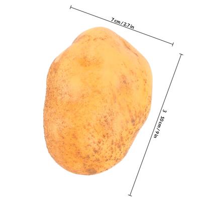 4 Pièces Ornement Pomme de Terre Artificielle Accessoires Exquis Pommes de Terre Fausses Légume Décoration Réaliste Ornements Légumes Réalistes
