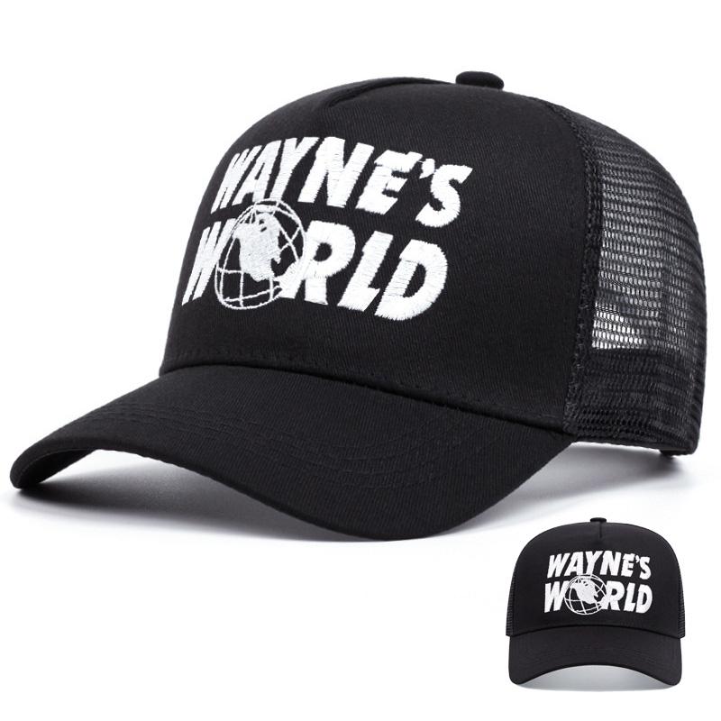 Wayne'S World Embroidered Baseball Cap Men'S And Women'S Outdoor Sports Event Cap American Trucker Cap Trend Fashion