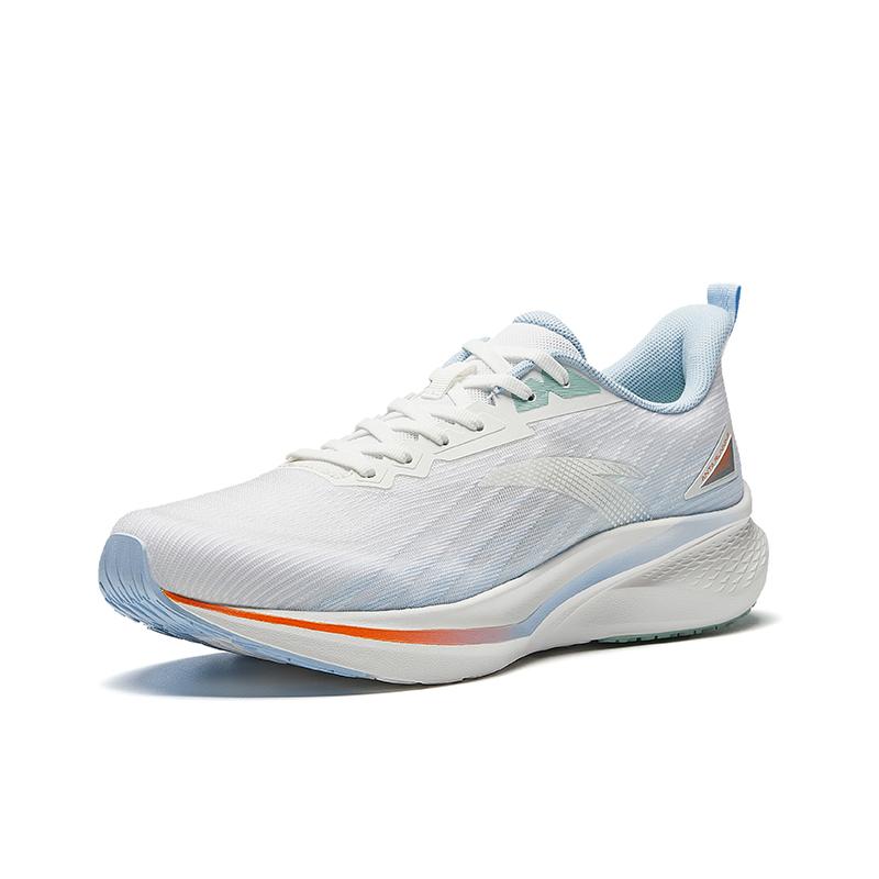 Anta Rebound Support Abrasion Resistant Breathable Slip Resistant Running Shoes Men's White Blue 912625512-1