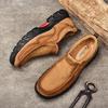 Fashion Genuine Leather Outdoor Slip On Shoes Men Cow Leather Luxury Men's Shoes Casual Male British Style Handmade Loafers For Man