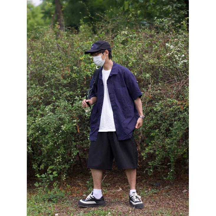 Summer Clothing Men'S Retro Casual Shirt Student Loose Niche Design Fun New Men'S Top For Outdoor Wear