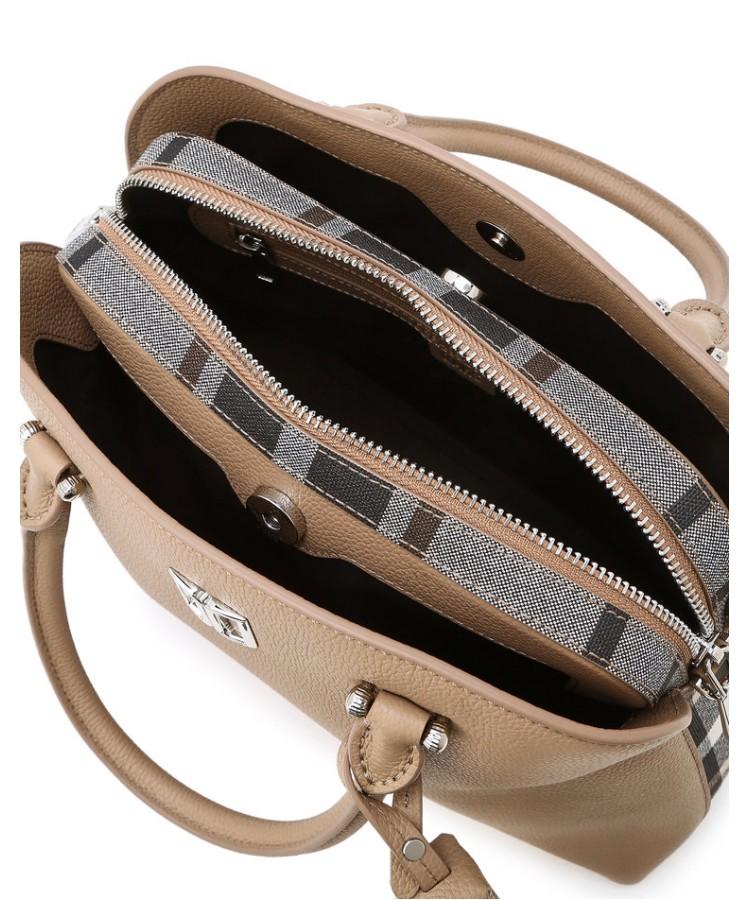 Daks Womens Accessories Beige Dd Logo Leather Tote Bag_Dcba6E760I2