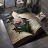 Visual Arts Roses In The Cracks Print Carpet for Bedroom Living Room Bedside Sofa Floor Mat Modern Home Decor Area Rug Multisize