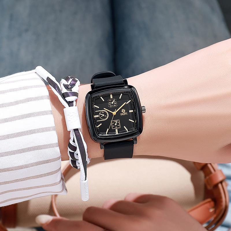 Stable And High-Value Test Watch Shows White, Advanced Sense, Niche Design, Square Unisex