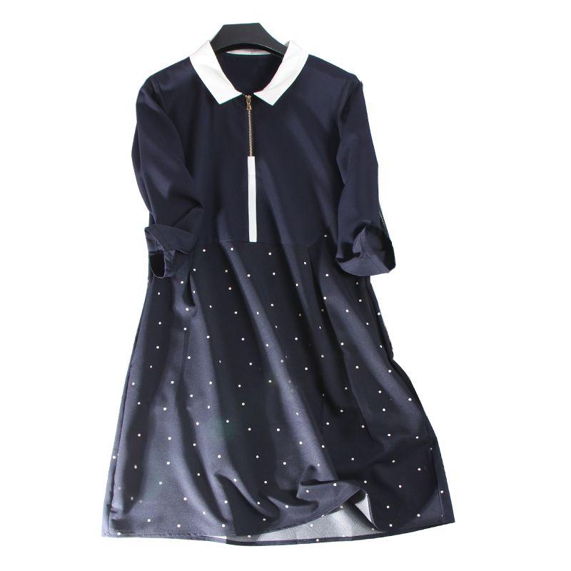 Workplace Minimalist Magic Weapon Ol Peter Pan Collar Dress