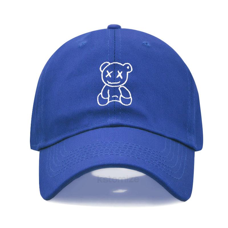 Xx Little Bear Embroidery Baseball Cap For Men Women Washed Cotton Dad Hat Adjustable Unisex Casual Sports Caps