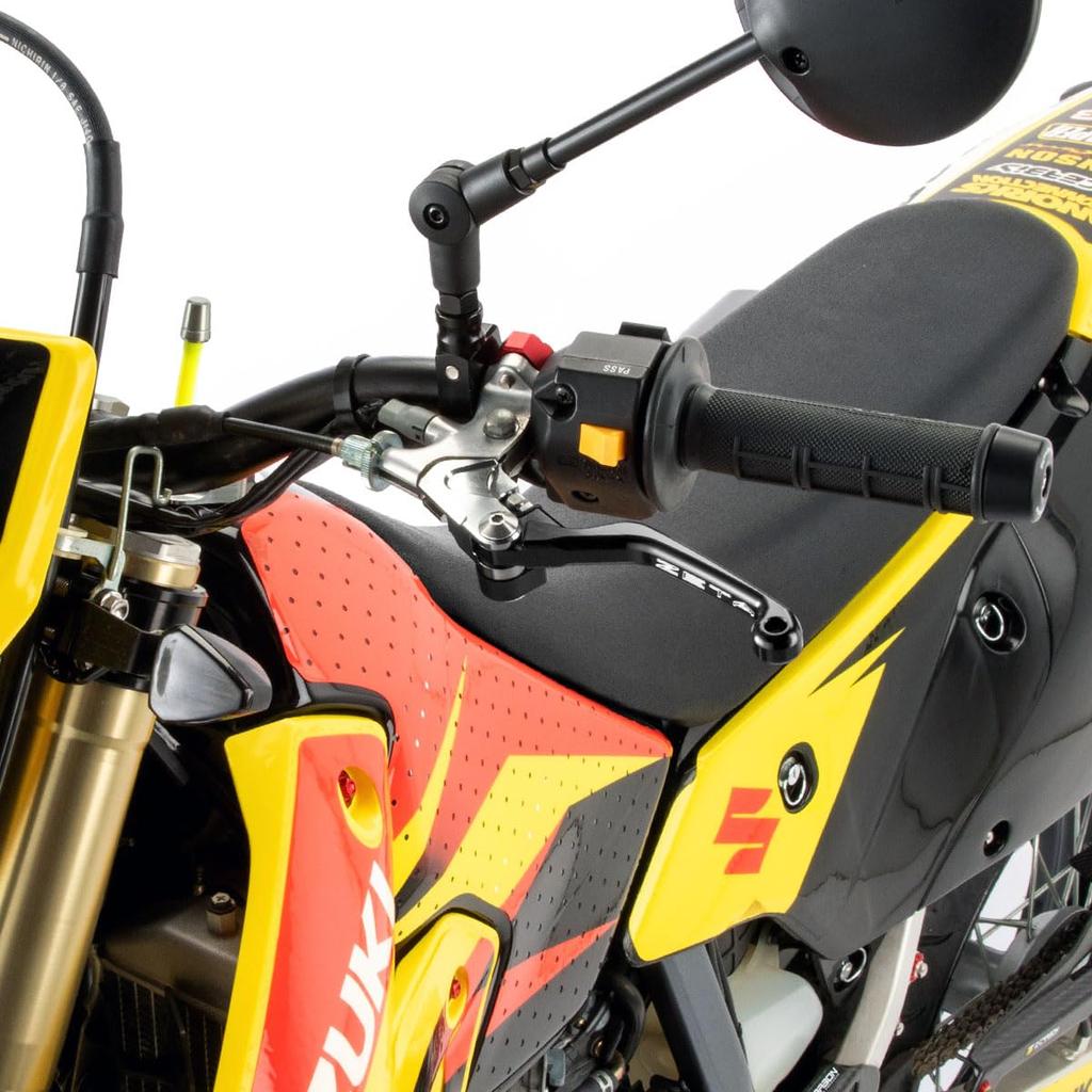 ZETA RACING CP Pivot Lever Set for and DR250R 3-Finger (Black) DRZ400S, DRZ400SM, (F5065)