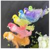 6PCS Colorful Simulation Birds Statue Artificial Foam Feathers Birds  For Wedding Christmas Home