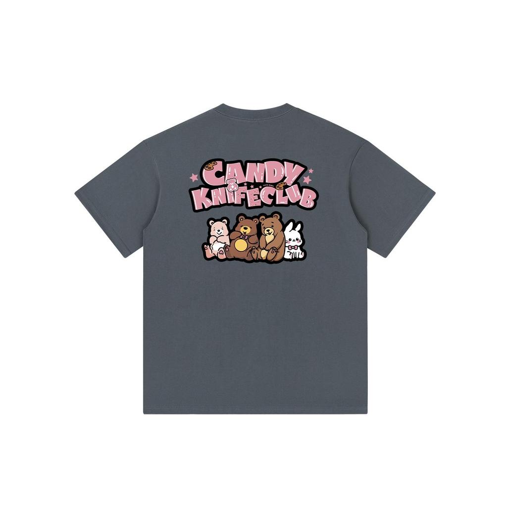 Unisex Retro Cartoon Pure Cotton Oversized T-Shirt - Trendy Casual Summer Short Sleeve for Men & Women