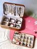 New Special Promotion Portable Pu Leather Jewellery Ring Necklace Storage Case Rectangle Travel Jewelry Box Packaging