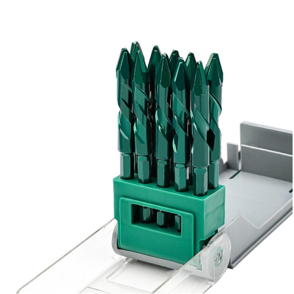 High Strength Oblique Head Eccentric Drill Bit Concrete Drill Bit Set 6/8/10/12mm for Glass Tile Ceramic